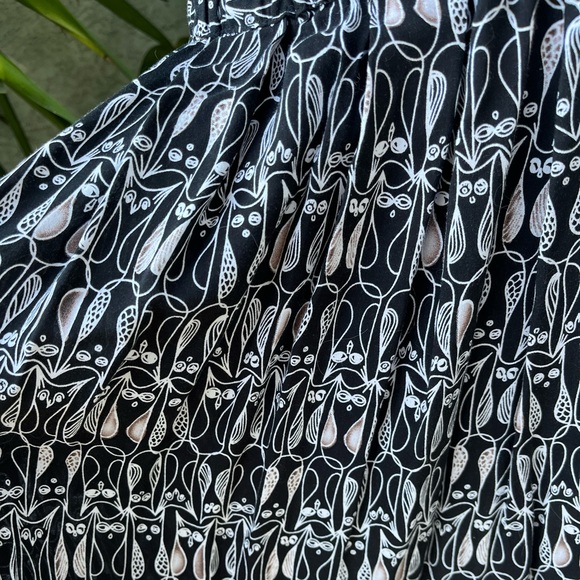 Owl Gathered Skirt - Picture 4 of 4